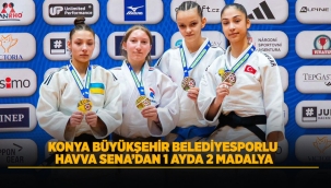 KONYA BÜYÜKŞEHİR BELEDİYESPORLU HAVVA SENA'DAN 1 AYDA 2 MADALYA 