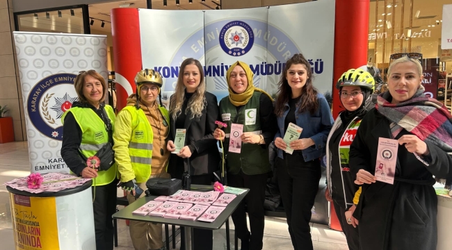 Konya Polisi'nden 8 Mart'ta Anlamlı Mesai: KADES Uygulaması Anlatıldı 