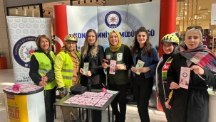 Konya Polisi'nden 8 Mart'ta Anlamlı Mesai: KADES Uygulaması Anlatıldı 