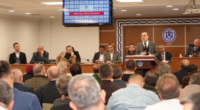 KUTLUHAN TAŞKIN, KONYA TİCARET ODASI MECLİSİNE KONUK OLDU 