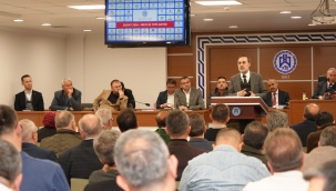 KUTLUHAN TAŞKIN, KONYA TİCARET ODASI MECLİSİNE KONUK OLDU 