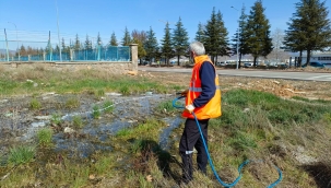 SEYDİŞEHİR BELEDİYESİNDEN LARVASİT İLAÇLAMA ÇALIŞMASI 