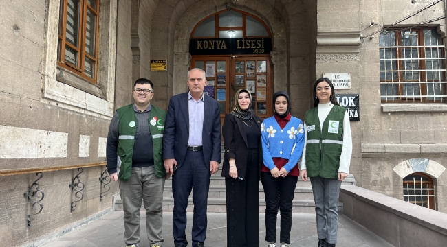 Yeşilay Konya Şubesi'nden "Bağımsızlık Yılı" Kapsamında Lise Kulüplerine Ziyaret 