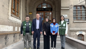 Yeşilay Konya Şubesi'nden "Bağımsızlık Yılı" Kapsamında Lise Kulüplerine Ziyaret