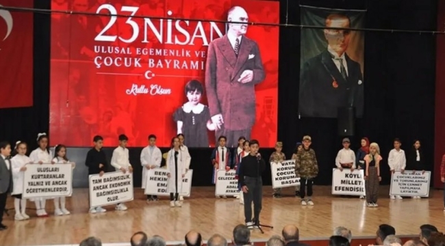 AKŞEHİR'DE 23 NİSAN ULUSAL EGEMENLİK VE ÇOCUK BAYRAMI COŞKUYLA KUTLANDI