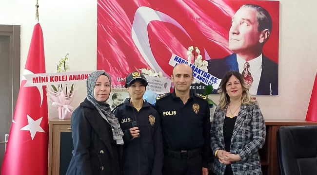 AKŞEHİR'DE ANLAMLI BULUŞMA: HAYALİNDEKİ ÜNİFORMAYLA GÖREV BAŞINDA! 