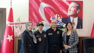 AKŞEHİR'DE ANLAMLI BULUŞMA: HAYALİNDEKİ ÜNİFORMAYLA GÖREV BAŞINDA! 