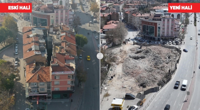 BAŞKAN ALTAY BEŞYOL KAVŞAĞI'NDA KAMULAŞTIRDIKLARI 8 BİNADA YIKIM ÇALIŞMALARINI TAMAMLADIKLARINI AÇIKLADI 