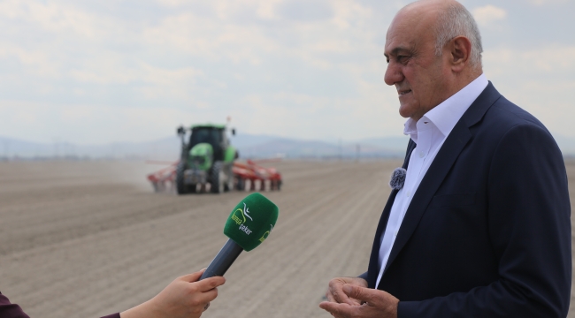 BAŞKAN ERKOYUNCU, PANCAR EKİMİNE START VERDİ 