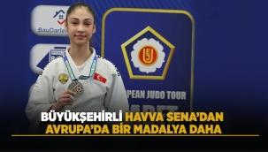 BÜYÜKŞEHİRLİ HAVVA SENA'DAN AVRUPA'DA BİR MADALYA DAHA 