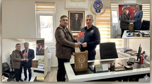 İstasyon Haber'den Emniyet Teşkilatına Anlamlı Ziyaret ve Plaket Takdimi 