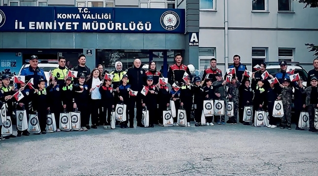 Konya İl Emniyet Müdürlüğünde 181. Yıl Coşkusu: Minik Misafirlerden Anlamlı Ziyaret 