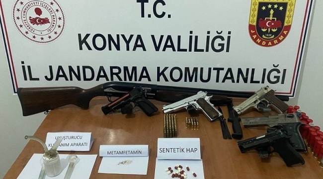 Konya Jandarmadan Zehir Tacirlerine Darbe: 44 Gözaltı, 7 Tutuklama 