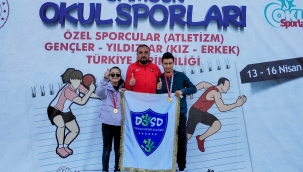 MERAM'IN ÖZEL SPORCULARINDAN TÜRKİYE ŞAMPİYONASI'NDA ÇİFTE BAŞARI 