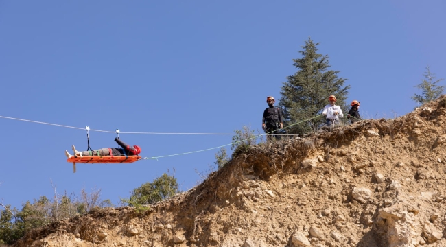 Yaren Arama Kurtarma'dan Kurumlarla ortak Tatbikat 