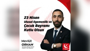 YENİDEN REFAH PARTİSİ AKŞEHİR İLÇE BAŞKANI ORHAN'DAN 23 NİSAN MESAJI: "OKULLARDA GÜVENLİK ARTIK İHMAL EDİLEMEZ" 