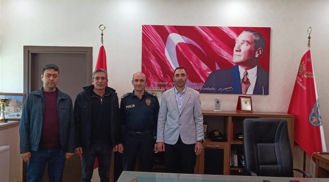 YENİDEN REFAH PARTİSİ'NDEN AKŞEHİR EMNİYETİNE ANLAMLI ZİYARET 