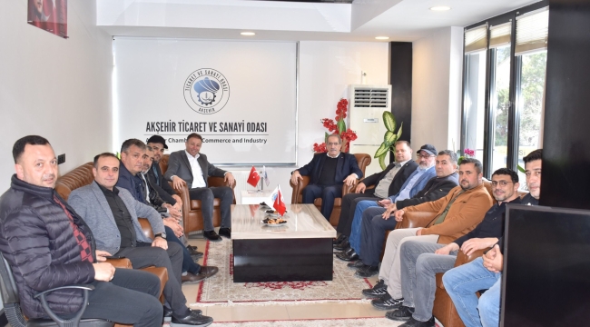 YUSUF YAZIR'DAN AKŞEHİR TİCARET ODASI'NA ZİYARET