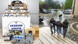 AKŞEHİR'DE KAÇAK TÜTÜN OPERASYONU