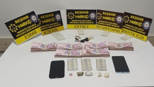 Akşehir'de Uyuşturucu Operasyonu 5 gözaltı 1 tutuklama 