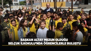 BAŞKAN ALTAY MEZUN OLDUĞU SELÇUK İLKOKULU'NDA ÖĞRENCİLERLE BULUŞTU
