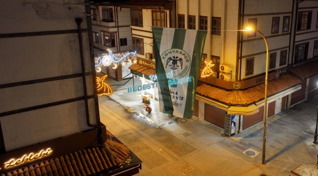 KARATAY, KONYASPOR İÇİN YEŞİL-BEYAZA BÜRÜNDÜ 