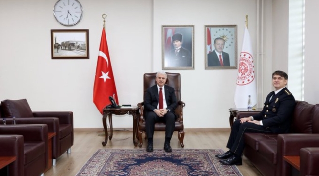 Konya İl Emniyet Müdürü Necmettin Koç, Vali İbrahim Akın'ı Ziyaret Etti 
