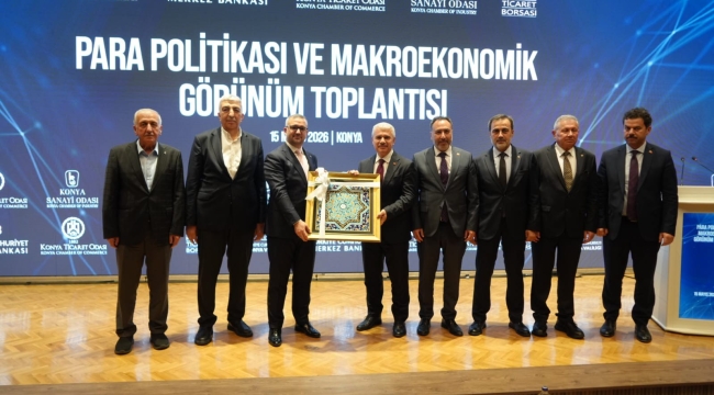 MERKEZ BANKASI BAŞKANI FATİH KARAHAN KONYA TİCARET ODASI'NDA İŞ DÜNYASI İLE BİR ARAYA GELDİ 