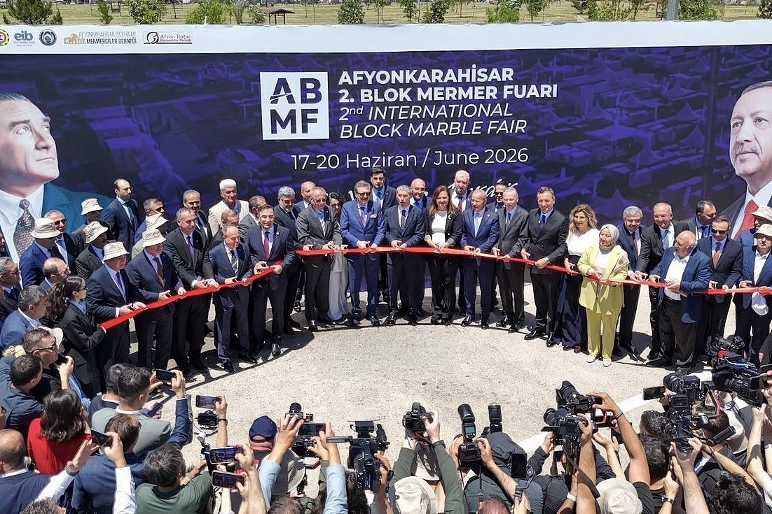 Afyonkarahisar Blok Mermer Fuarı kapılarını açtı... 183 yabancı alıcı Türkiye'de