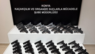 Akşehir'de Silah Kaçakçılarına Geçit Yok: 65 Ruhsatsız Tabanca Ele Geçirildi, 2 Gözaltı 