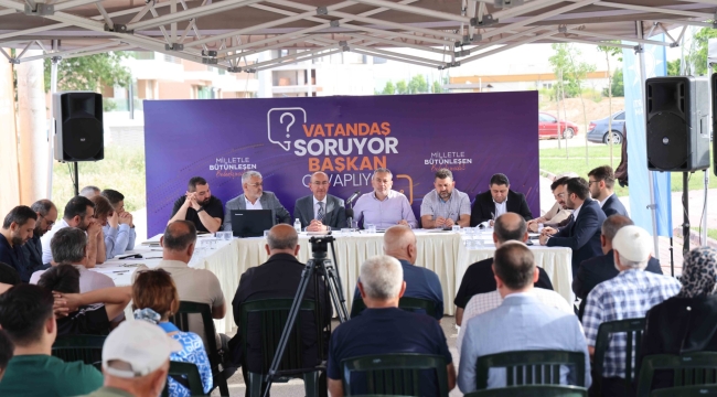 BAŞKAN KAVUŞ, MAHALLE MAHALLE DİNLEMEYE DEVAM EDİYOR 