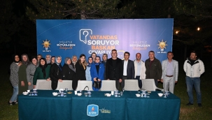 BAŞKAN USTAOĞLU, MAHALLELİLERİN SORULARINI CEVAPLADI 