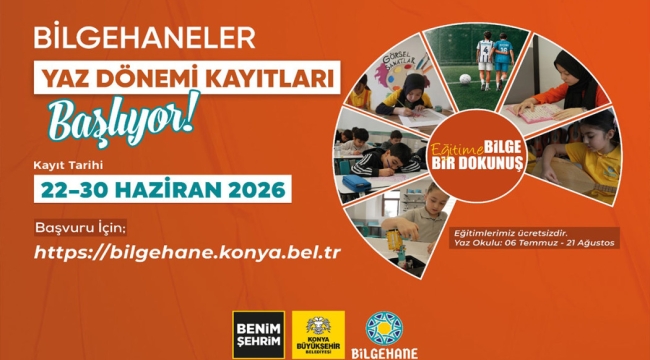 BİLGEHANELERDE YAZ DÖNEMİ KAYITLARI BAŞLADI 