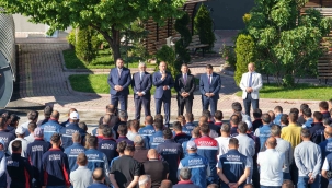 MERAM BELEDİYESİNDE BAYRAM SONRASI İLK MESAİ BAYRAMLAŞMA İLE BAŞLADI 