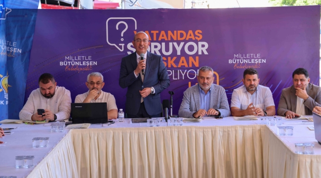 MERAM'DA "VATANDAŞ SORUYOR, BAŞKAN CEVAPLIYOR" BULUŞMALARI DEVAM EDİYOR 