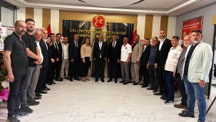 MHP AKŞEHİR'DEN KONYA İL BAŞKANI SEDAT GÖNCÜ'YE HAYIRLI OLSUN ZİYARETİ 