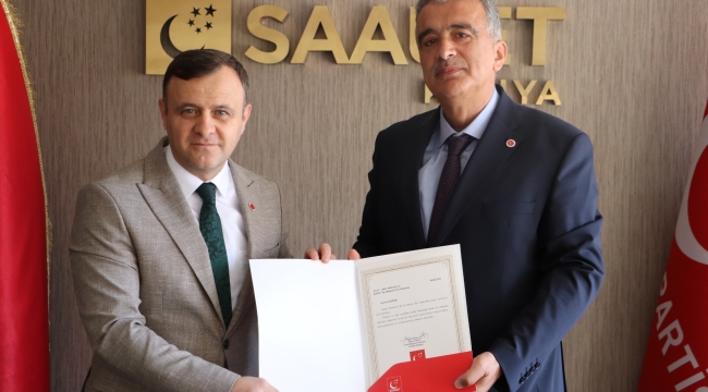 Saadet Partisi Meram İlçe Başkanlığına Latif Işık getirildi. 
