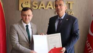 Saadet Partisi Meram İlçe Başkanlığına Latif Işık getirildi. 