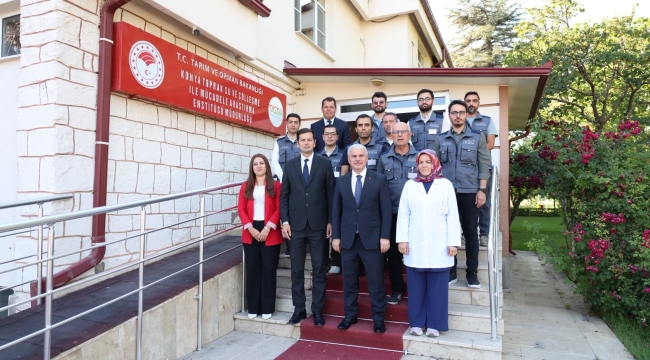 Vali Akın, Toprak Su ve Çölleşme ile Mücadele Araştırma Enstitüsü Müdürlüğünü  Ziyaret Etti