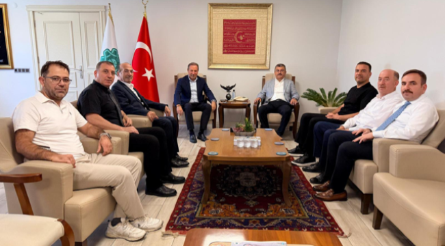 AK Parti Konya Milletvekili Hasan Ekici'den KONESOB'a hayırlı olsun ziyareti 