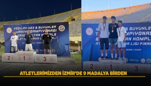ATLETLERİMİZDEN İZMİR'DE 9 MADALYA BİRDEN 