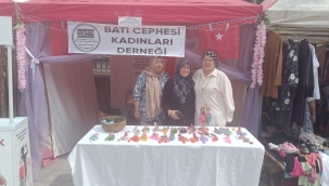 BATI CEPHESİ KADINLARI DERNEĞİ'NDEN ŞENLİKTE KADIN EMEĞİNE DESTEK 