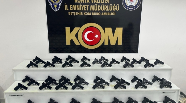 Beyşehir'de 70 Adet Kaçak Tabanca Ele Geçirildi: 1 Gözaltı 