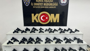 Beyşehir'de 70 Adet Kaçak Tabanca Ele Geçirildi: 1 Gözaltı 