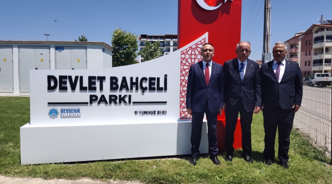 Devlet Bahçeli Parkı hizmete açıldı.
