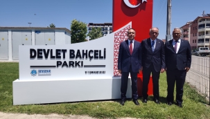 Devlet Bahçeli Parkı hizmete açıldı.