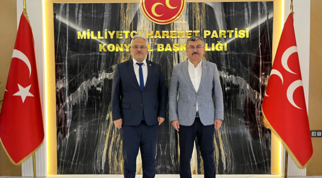 Ekici'den MHP Konya İl Başkanı Sedat Göncü'ye Hayırlı Olsun Ziyareti 