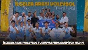 İLÇELER ARASI VOLEYBOL TURNUVASI'NDA ŞAMPİYON HADİM