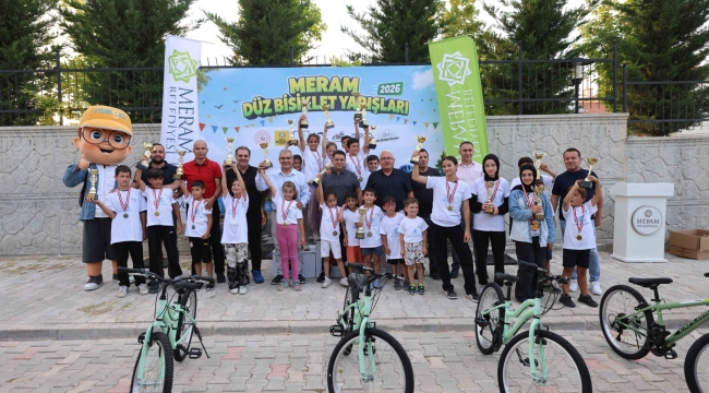 MERAM'DA DÜZ BİSİKLET YARIŞLARI COŞKUSU GÖDENE VE KOVANAĞZI'NDA DEVAM ETTİ 