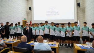 SELÇUKLU'NUN ŞAMPİYON SPORCULARI BAŞKAN PEKYATIRMACI İLE BULUŞTU 